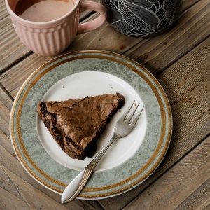 Fudgy Gooey Brownie Cake